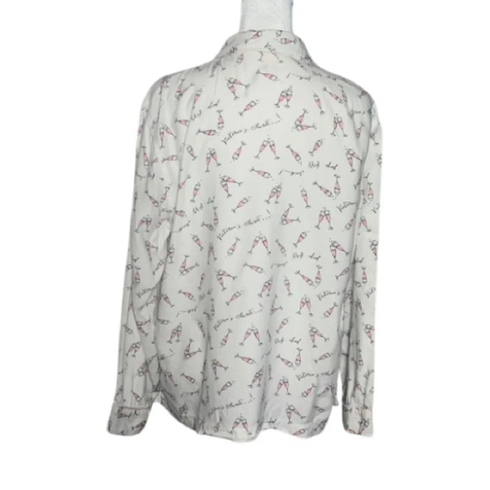 Victoria’s Secret Pink Champagne Print Pajama Set - Size M - Picture 4 of 7
